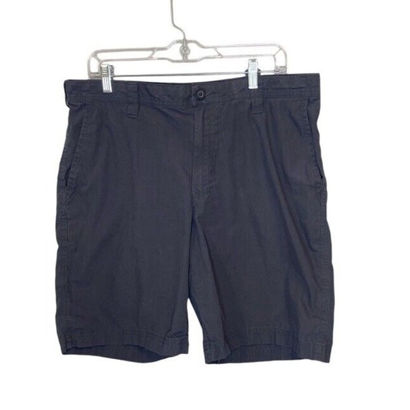 COLUMBIA Men's 36 100% Cotton Dark‎ Gray Golf Shorts Lightweight Slash Pockets - Picture 1 of 8